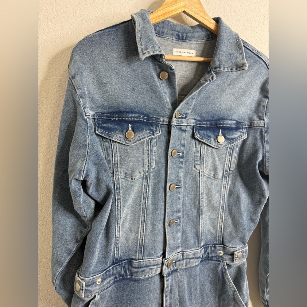 Good American Light Blue Denim Jumpsuit - Picture 6 of 16